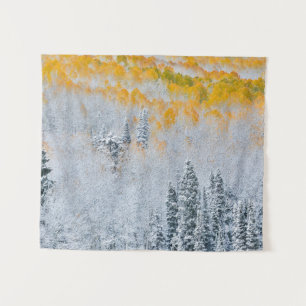 Herbstfarben der Espen   Rocky Mountains, Colorado Wandteppich