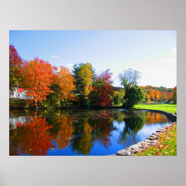 Herbstfarben des New Yorker Fotoplakats Poster (Vorne)