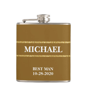 Herbstfarben Hochzeitsflasche Flachmann