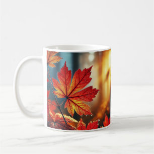 Herbstfarben in jedem Silicon"-Design Kaffeetasse