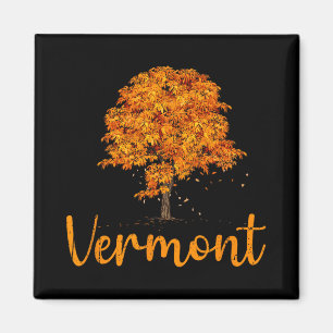 Herbstfarben in Vermont, New England, Herbstlaub a Magnet