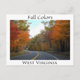 Herbstfarben in West-Virginia Postkarte