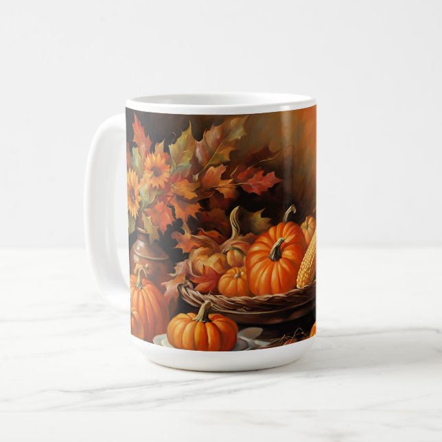 Herbstfarben Kaffeetasse (Vorderseite Links)