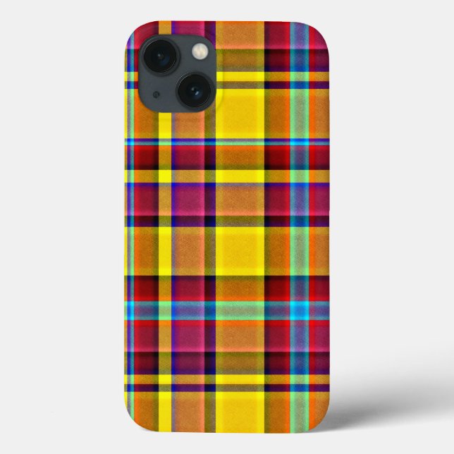Herbstfarben Kariert Tartan Case-Mate iPhone Hülle (Rückseite)