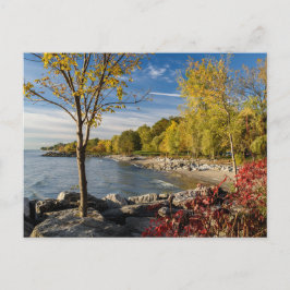 Herbstfarben, Küste des Ontario-Sees, Kanada Postkarte