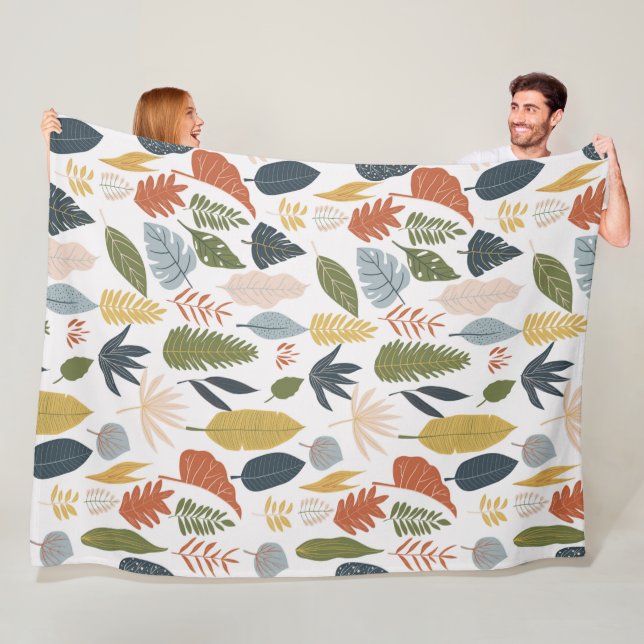 Herbstfarben lauschen dem farbenfrohen, orangefarb fleecedecke (Beispiel)