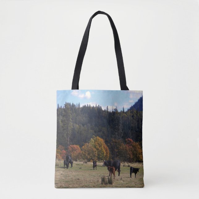 Herbstfarben mit der Herde.... Tasche (Vorderseite)