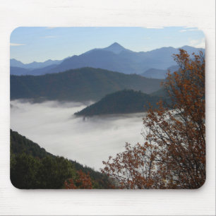 Herbstfarben mit Nebel.... Mousepad