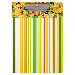 Herbstfarben orangefarbener Apfelgrün-Kaffee Klemmbrett