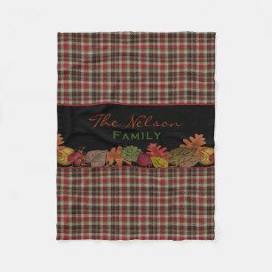 Herbstfarben-personalisierte Fleece-Decke Fleecedecke