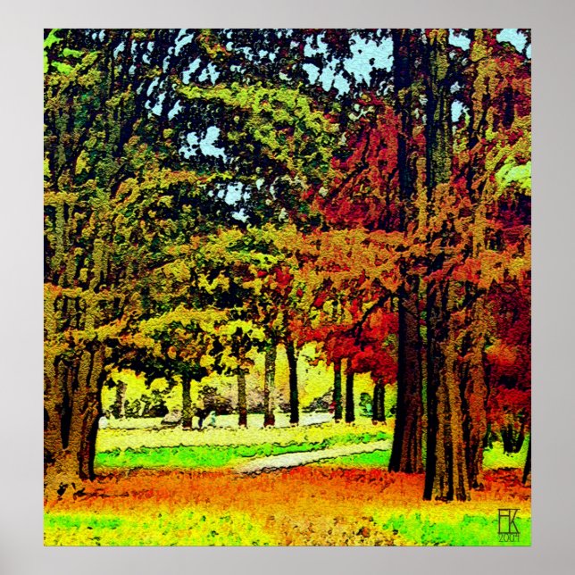 Herbstfarben Poster (Vorne)