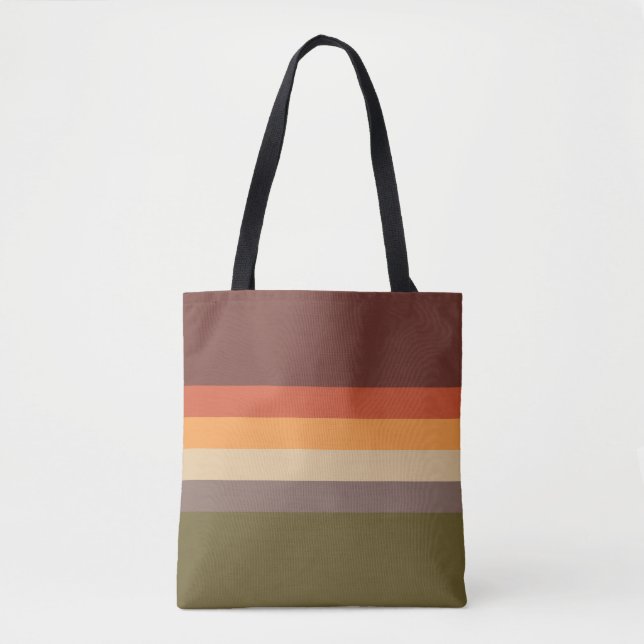 Herbstfarben - Rotes orangefarbenes Gelbbraun Tasche (Vorderseite)