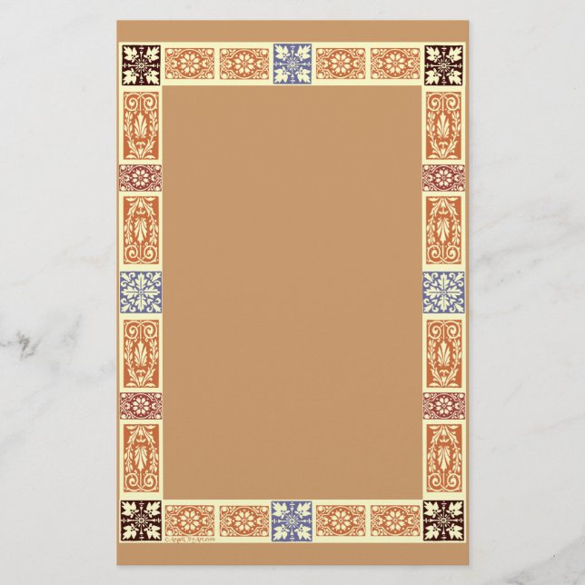 Herbstfarben-Stationierung Briefpapier (Vorderseite)