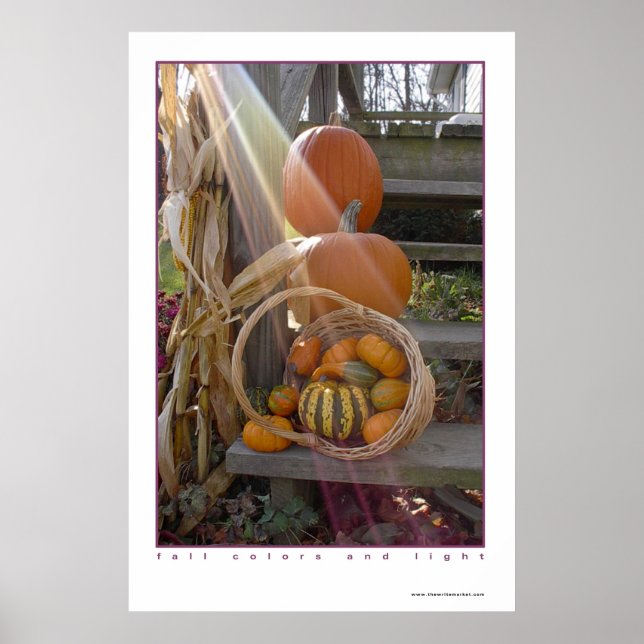 Herbstfarben und Licht Poster (Vorne)