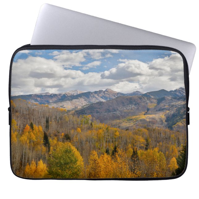 Herbstfarben von Aspens & Oaks Keebler Pass Laptopschutzhülle (Vorderseite)