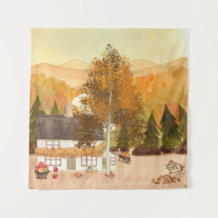 Herbstfarben Wandteppich