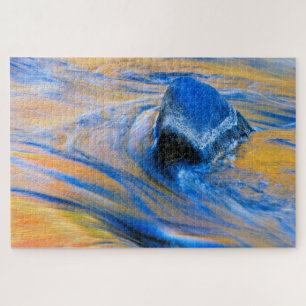 Herbstfarben Wasser Abstrakt