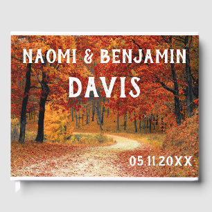 Herbstfarben Wedding Guest Book Gästebuch