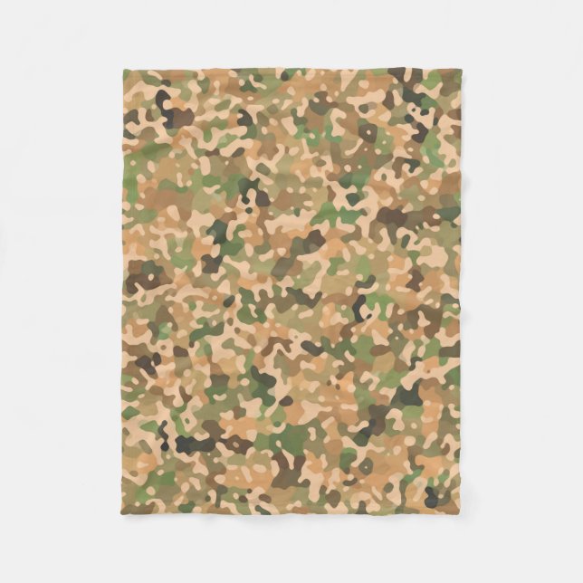 Herbstfarben zur Camouflage im Herbst Fleecedecke (Vorderseite)
