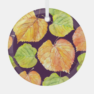 Herbstfarbene Aquarellblumen, nahtloses Muster. Ornament Aus Glas