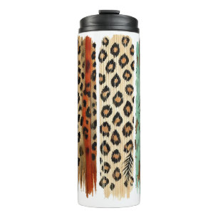 HERBSTFARBENE HERBST-PINSELSTRICHSZENEN THERMOSBECHER