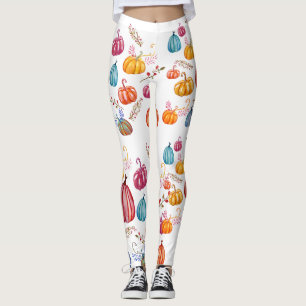 Herbstfarbene Pumpkins Custom Leggings