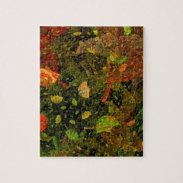 Herbstfarbenes Dekordesign (Vertikal)