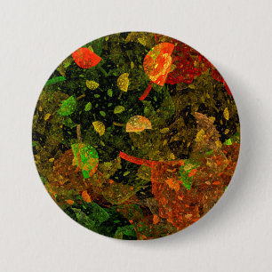 Herbstfarbenes Dekordesign Button