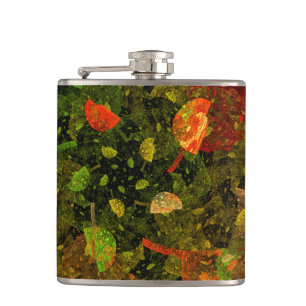 Herbstfarbenes Dekordesign Flachmann