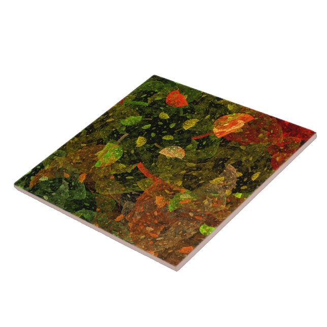 Herbstfarbenes Dekordesign Fliese (Seite)