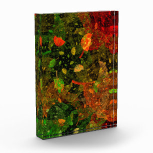 Herbstfarbenes Dekordesign Fotoblock