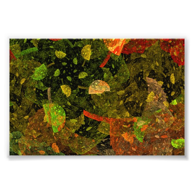 Herbstfarbenes Dekordesign Fotodruck (Vorne)