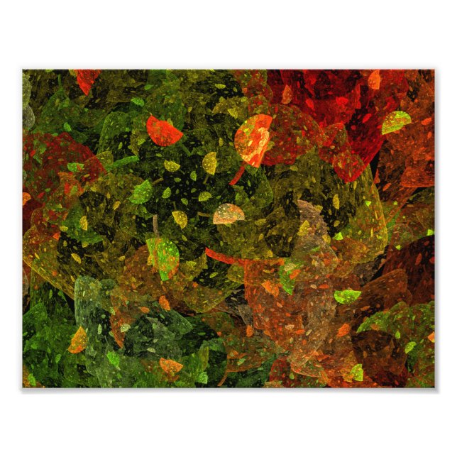 Herbstfarbenes Dekordesign Fotodruck (Vorne)