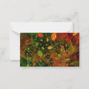 Herbstfarbenes Dekordesign Mitteilungskarte