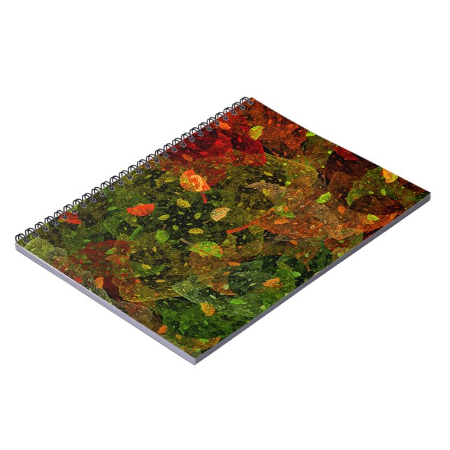 Herbstfarbenes Dekordesign Notizblock (Linke Seite)