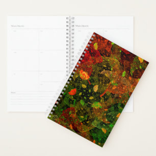 Herbstfarbenes Dekordesign Planer