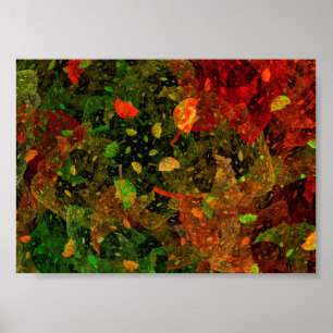 Herbstfarbenes Dekordesign Poster