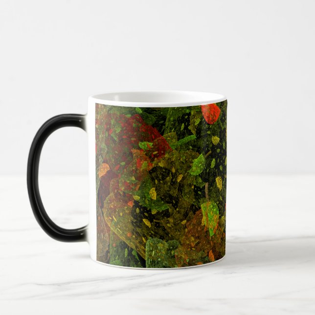 Herbstfarbenes Dekordesign Verwandlungstasse (Links)