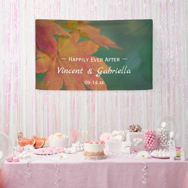 Herbstfarbenhochzeit Banner (Party)