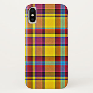 Herbstfarbenkarierter Tartan iPhone X Hülle