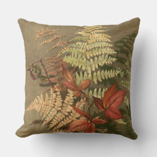 Herbstfarnblätter Botanisch Kissen