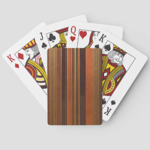 Herbstferien Streifen dunkel Spielkarten