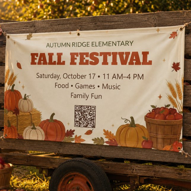 Herbstfest Banner (Fall Festival - Autumn - Thanksgiving themed - School - Community - Church - Charity )