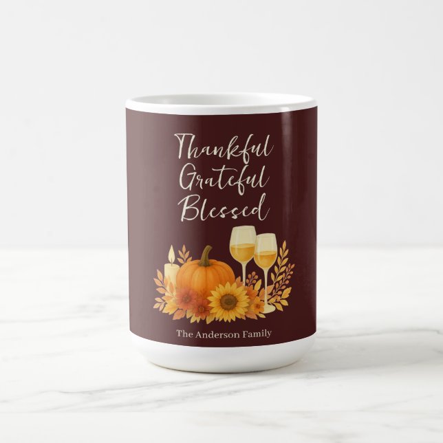 Herbstfest - Eleganter Gold Erntedank Kaffeetasse (Mittel)