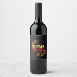 "Herbstfest: Feiern Sie Erntedank mit uns" Weinetikett