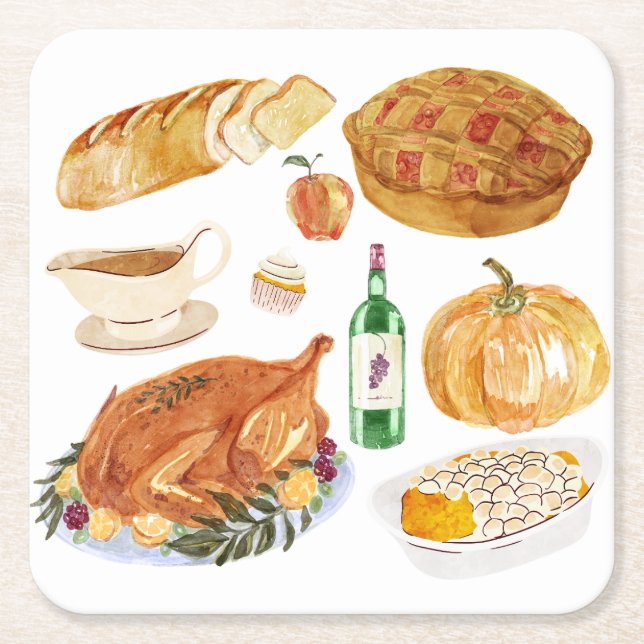 Herbstfest Rechteckiger Pappuntersetzer (Vorderseite)