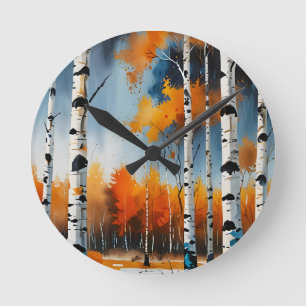 Herbstfest Runde Wanduhr