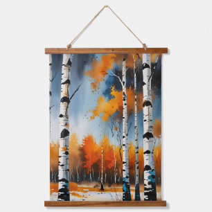 Herbstfest Wandteppich Mit Holzrahmen