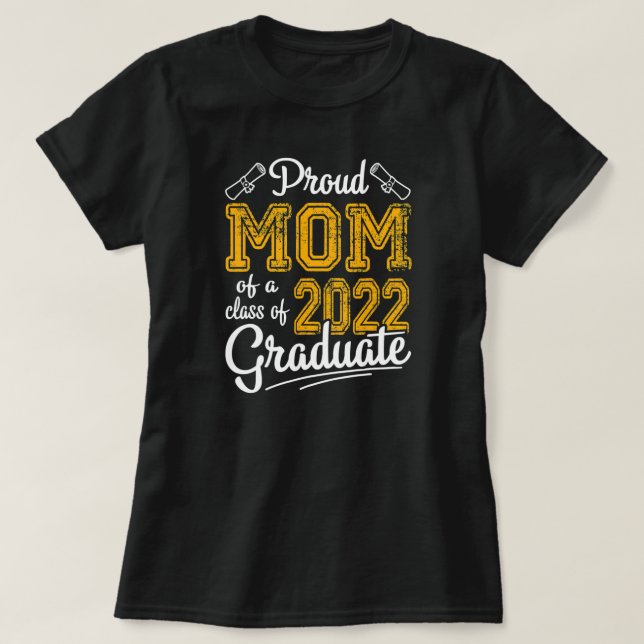 Herbstfeste Mama für Abschluss der Klasse 2022 T-Shirt (Design vorne)