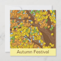 Herbstfestival Farbiger Baum